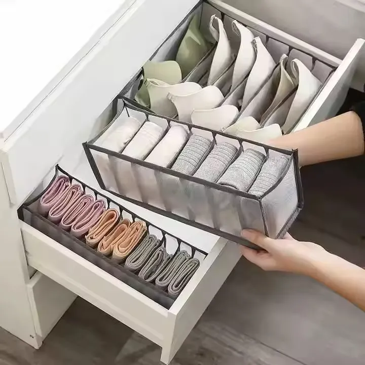 11 Grid Mesh Underwere Closet Oganizer for Storage Small Clothes (5).webp
